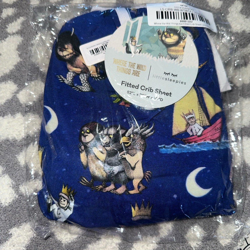 Little Sleepies Where the Wild Things Are crib sheet